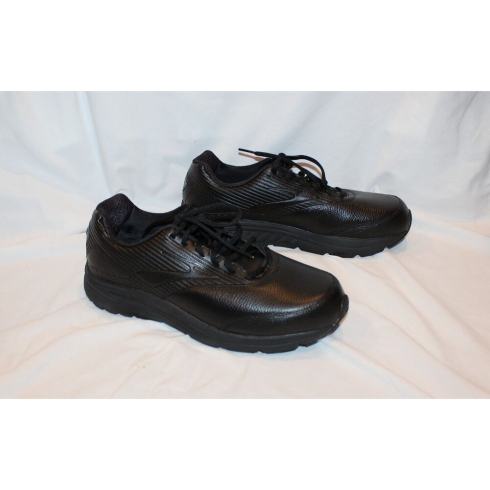 BROOKS Addiction Walker 2 Men's Leather Walking Sneakers Black 12.5 4E WIDE